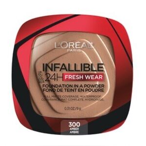 New L’Oréal Infallible  Fresh Wear Powder Matte Finish Foundation Amber 300